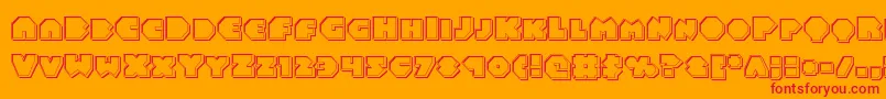 Balastaralengrave Font – Red Fonts on Orange Background