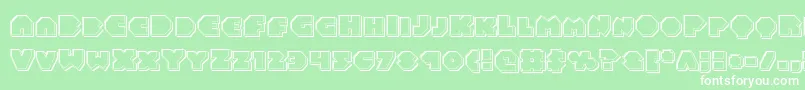 Balastaralengrave Font – White Fonts on Green Background