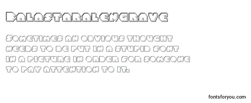 Review of the Balastaralengrave Font