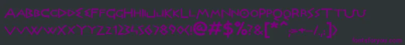 DictBold Font – Purple Fonts on Black Background