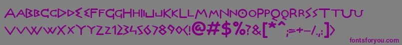 DictBold Font – Purple Fonts on Gray Background