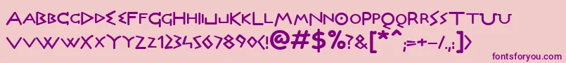 DictBold Font – Purple Fonts on Pink Background