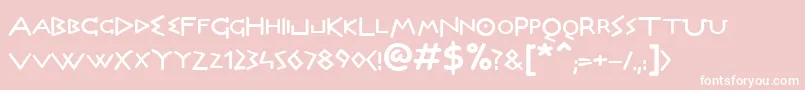 DictBold Font – White Fonts on Pink Background