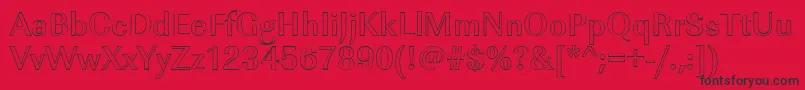 ImperialouMediumRegular Font – Black Fonts on Red Background