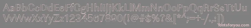 ImperialouMediumRegular Font – Pink Fonts on Gray Background