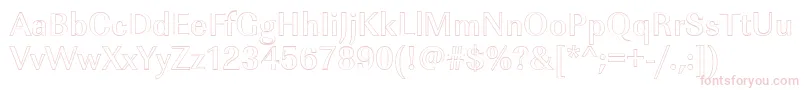 ImperialouMediumRegular Font – Pink Fonts on White Background