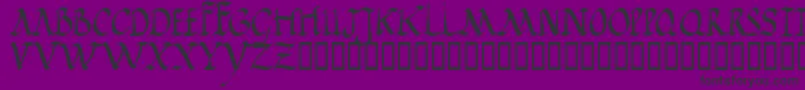 Jgjrr Font – Black Fonts on Purple Background