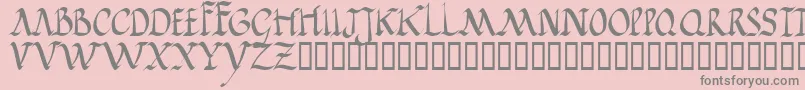 Jgjrr Font – Gray Fonts on Pink Background