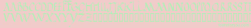 Jgjrr Font – Green Fonts on Pink Background