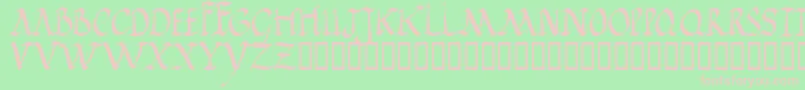 Jgjrr Font – Pink Fonts on Green Background