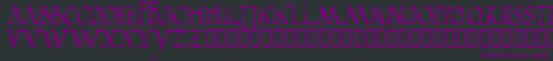 Jgjrr Font – Purple Fonts on Black Background