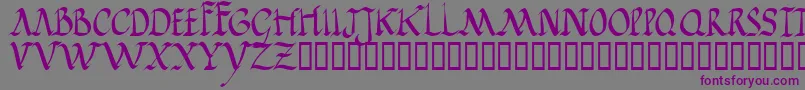 Jgjrr Font – Purple Fonts on Gray Background