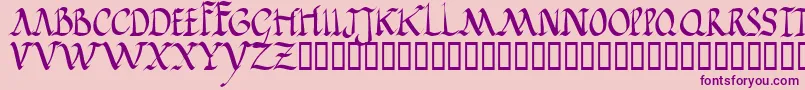 Jgjrr Font – Purple Fonts on Pink Background