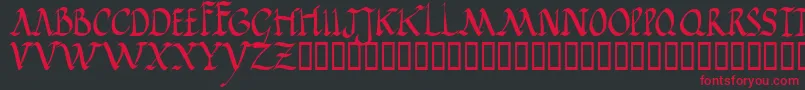 Jgjrr Font – Red Fonts on Black Background