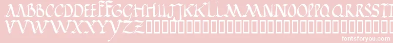 Jgjrr Font – White Fonts on Pink Background