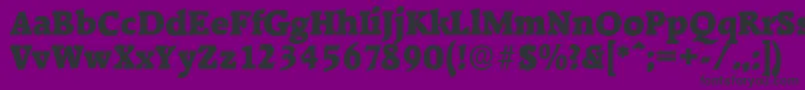 RaleighserialBlackRegular Font – Black Fonts on Purple Background