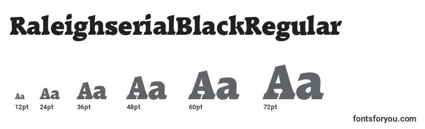 RaleighserialBlackRegular Font Sizes