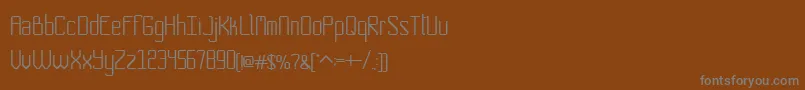 Nocorners Font – Gray Fonts on Brown Background