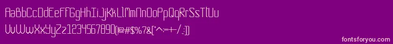 Nocorners Font – Pink Fonts on Purple Background