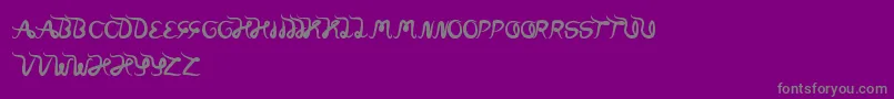 WorldWord Font – Gray Fonts on Purple Background