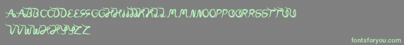 WorldWord Font – Green Fonts on Gray Background