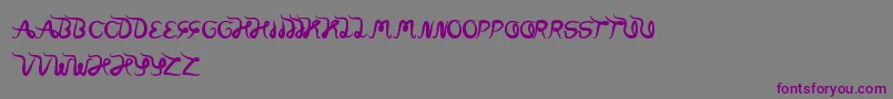 WorldWord Font – Purple Fonts on Gray Background