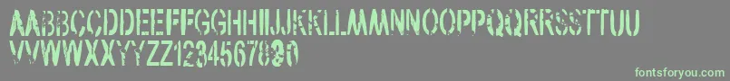 VtksArmy Font – Green Fonts on Gray Background