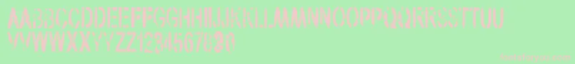 VtksArmy Font – Pink Fonts on Green Background