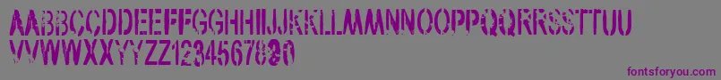VtksArmy Font – Purple Fonts on Gray Background