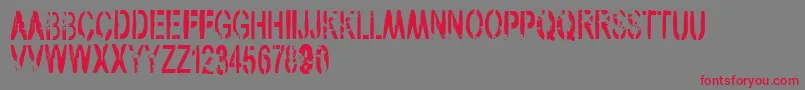VtksArmy Font – Red Fonts on Gray Background