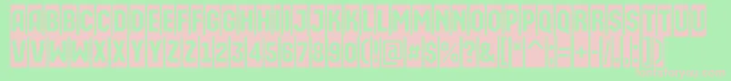 AMachinaortocm Font – Pink Fonts on Green Background