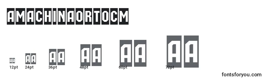 AMachinaortocm Font Sizes