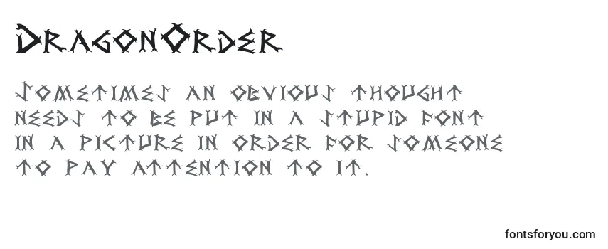 Шрифт DragonOrder