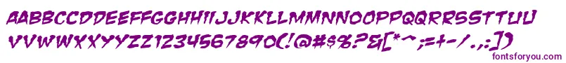 ZombieGutsSquishedItalic Font – Purple Fonts