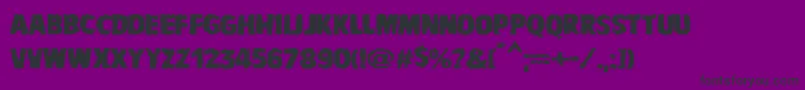 Saiba mais sobre a fonte VtcbadnauseaRegular Fonte VtcbadnauseaRegular – fontes pretas em um fundo violeta