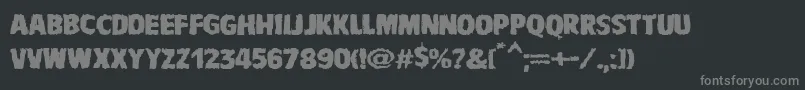 fuente VtcbadnauseaRegular – Fuentes Grises Sobre Fondo Negro