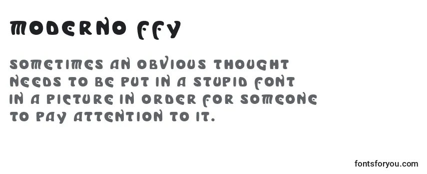 Moderno ffy Font