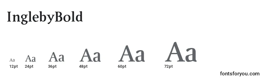 InglebyBold Font Sizes
