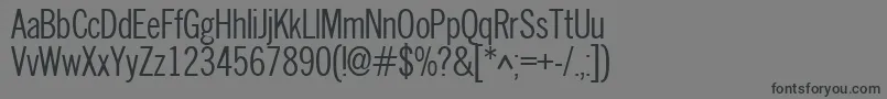 Шрифт Nwc – чёрные шрифты на сером фоне