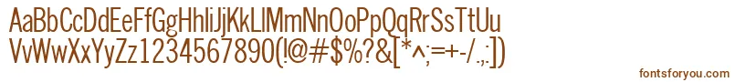 Шрифт Nwc – коричневые шрифты на белом фоне