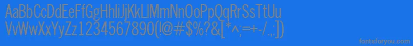 Nwc Font – Gray Fonts on Blue Background