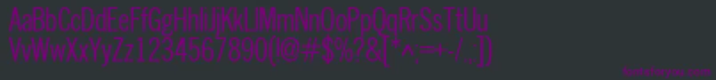 Шрифт Nwc – фиолетовые шрифты на чёрном фоне