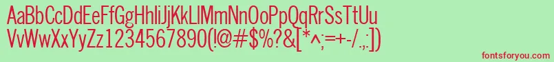 Nwc Font – Red Fonts on Green Background