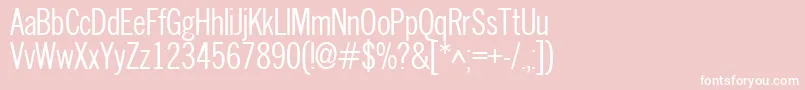 Nwc Font – White Fonts on Pink Background