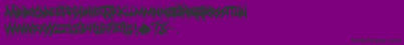 ElfontDestroy Font – Black Fonts on Purple Background