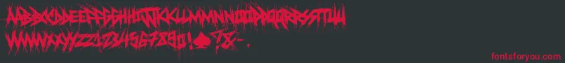 ElfontDestroy Font – Red Fonts on Black Background