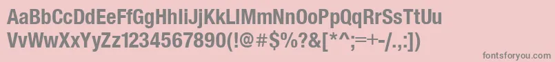 Шрифт SansCondensedBold – серые шрифты на розовом фоне