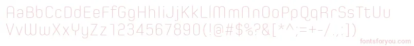 SpoonExtraLight Font – Pink Fonts on White Background