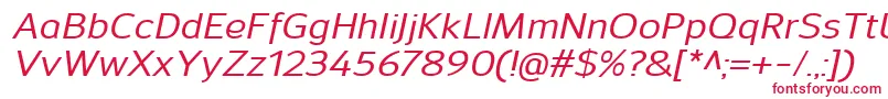 フォントSavileMediumitalic – 赤い文字