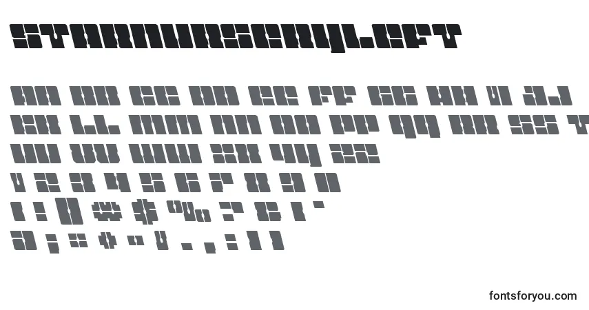 Шрифт Starnurseryleft – алфавит, цифры, специальные символы